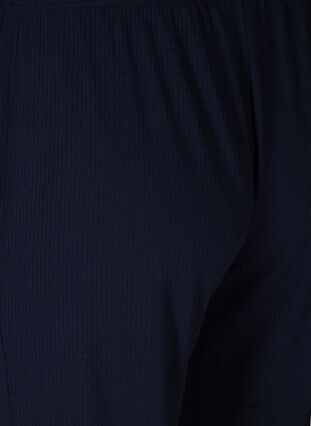 Løse bukser i ribkvalitet, Navy Blazer, Packshot image number 3