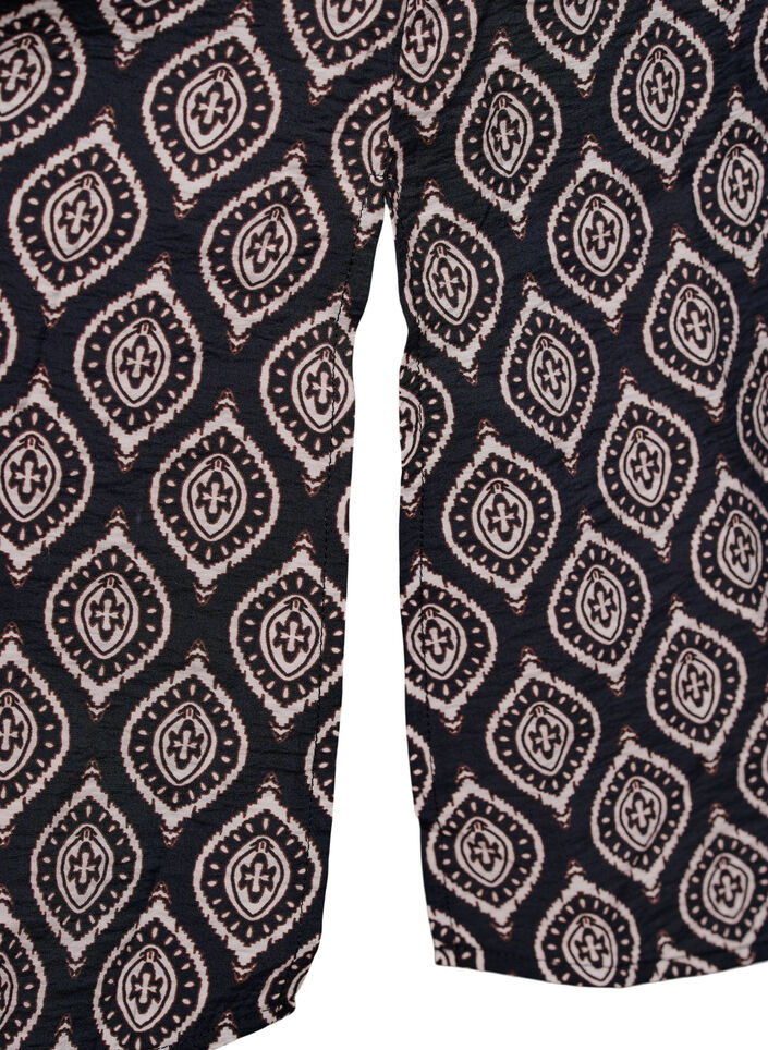 V-hals kjole i viskose, Bl&aring;, Packshot image number 3