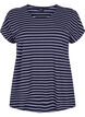 Bomulds t-shirt med striber, Night Sky W. Stripe, Packshot image number 0