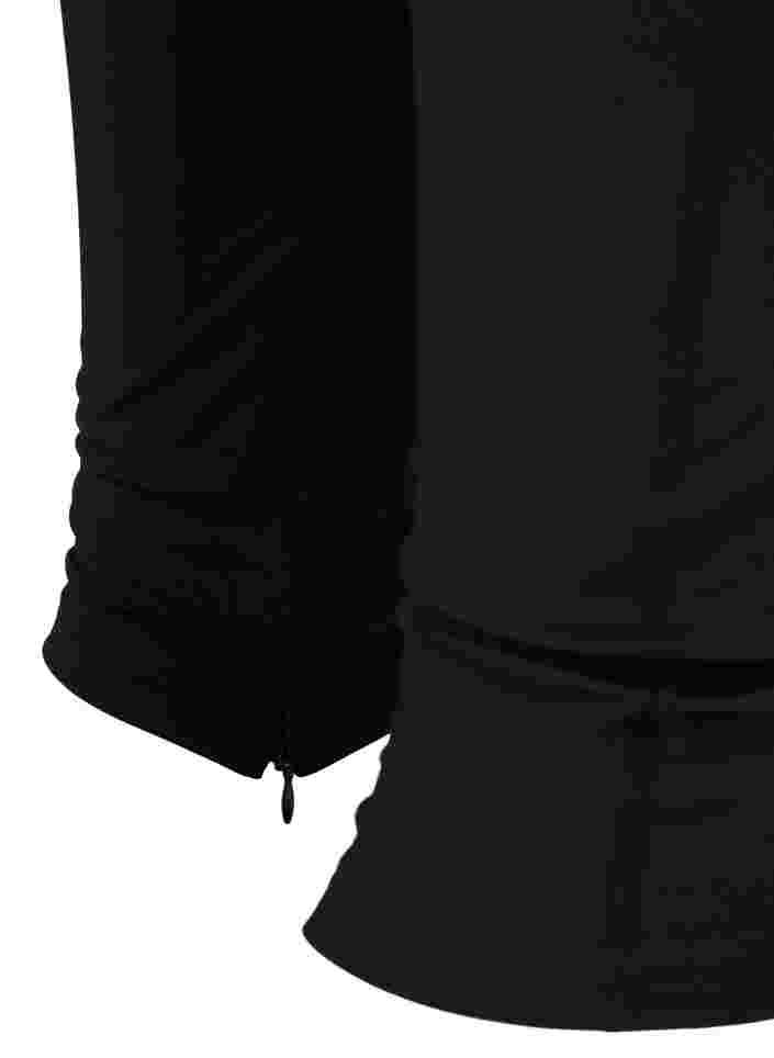 Ensfarvet 7/8 leggings, Black, Packshot image number 3