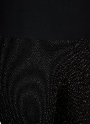 Seamless glitter leggings, Black Gold Lurex, Packshot image number 2