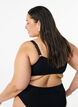 Crepe bikini top med justerbare stropper, Sort, Model image number 2