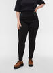 Leggings med bred elastik i taljen, Sort, Model image number 3