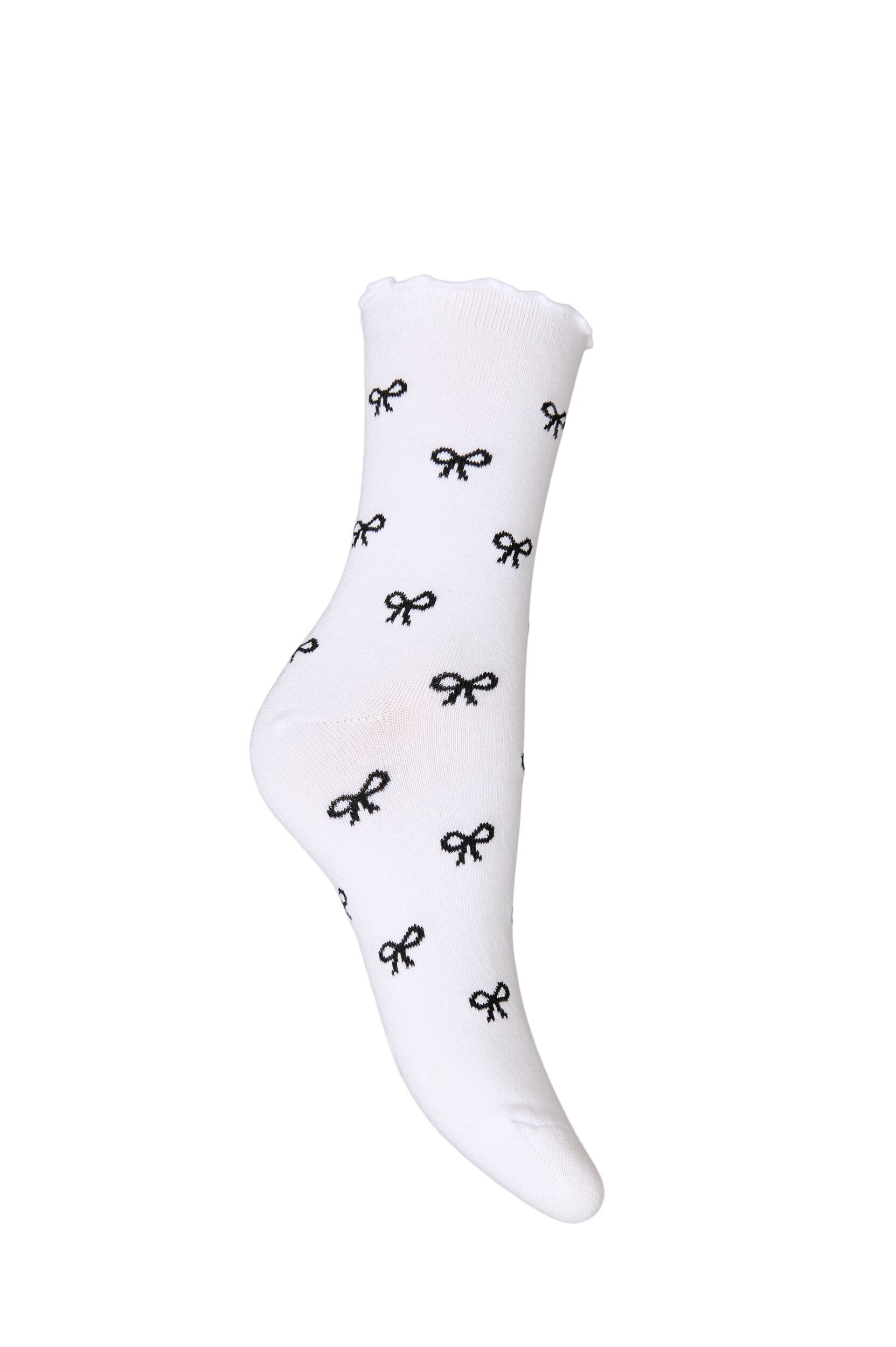 ZizziBomuldsstr&oslash;mper med motiver, Hvid, Packshot image number 1