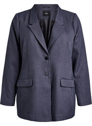 Klassisk blazer med lommer, Gr&aring;