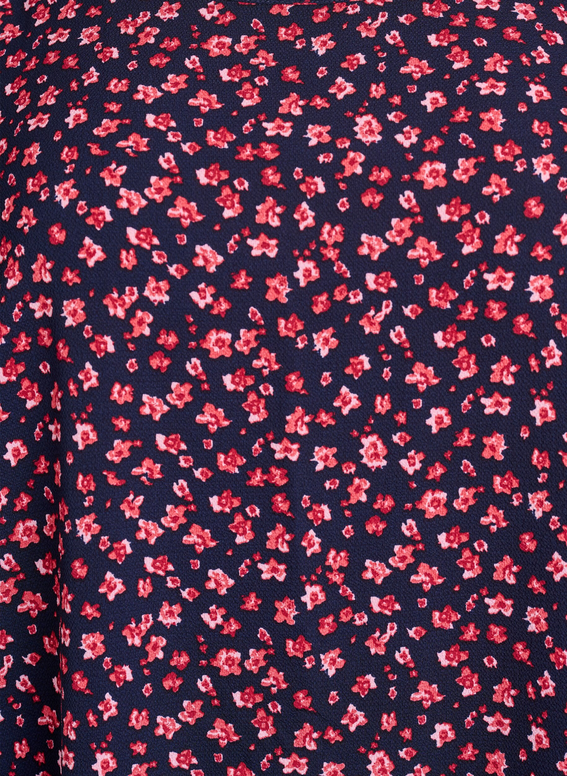 ZizziKjole med print og korte &aelig;rmer, Bl&aring;, Packshot image number 2