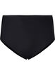 Ensfarvet bikinitrusse med høj talje, Sort, Packshot image number 0