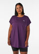 Lang tr&aelig;nings t-shirt, Lilla, Model image number 0