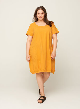 Kjole med lommer, Spruce Yellow, Model image number 2