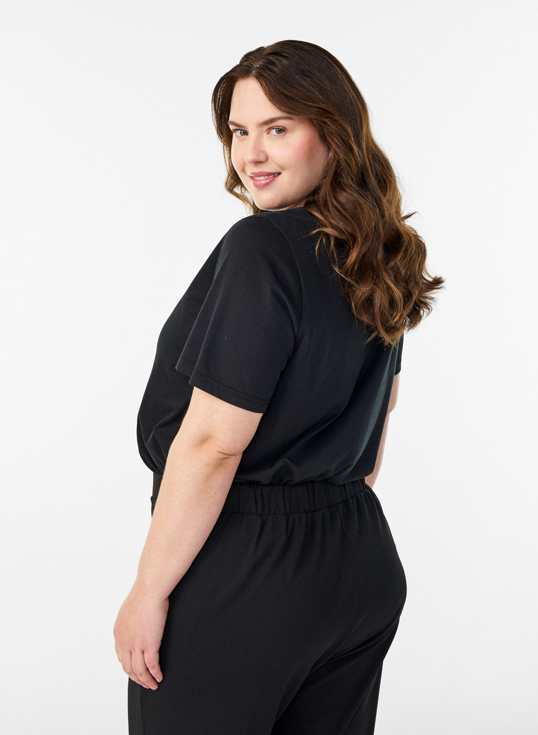 ZizziT-shirt med motiv, Sort, Model image number 2