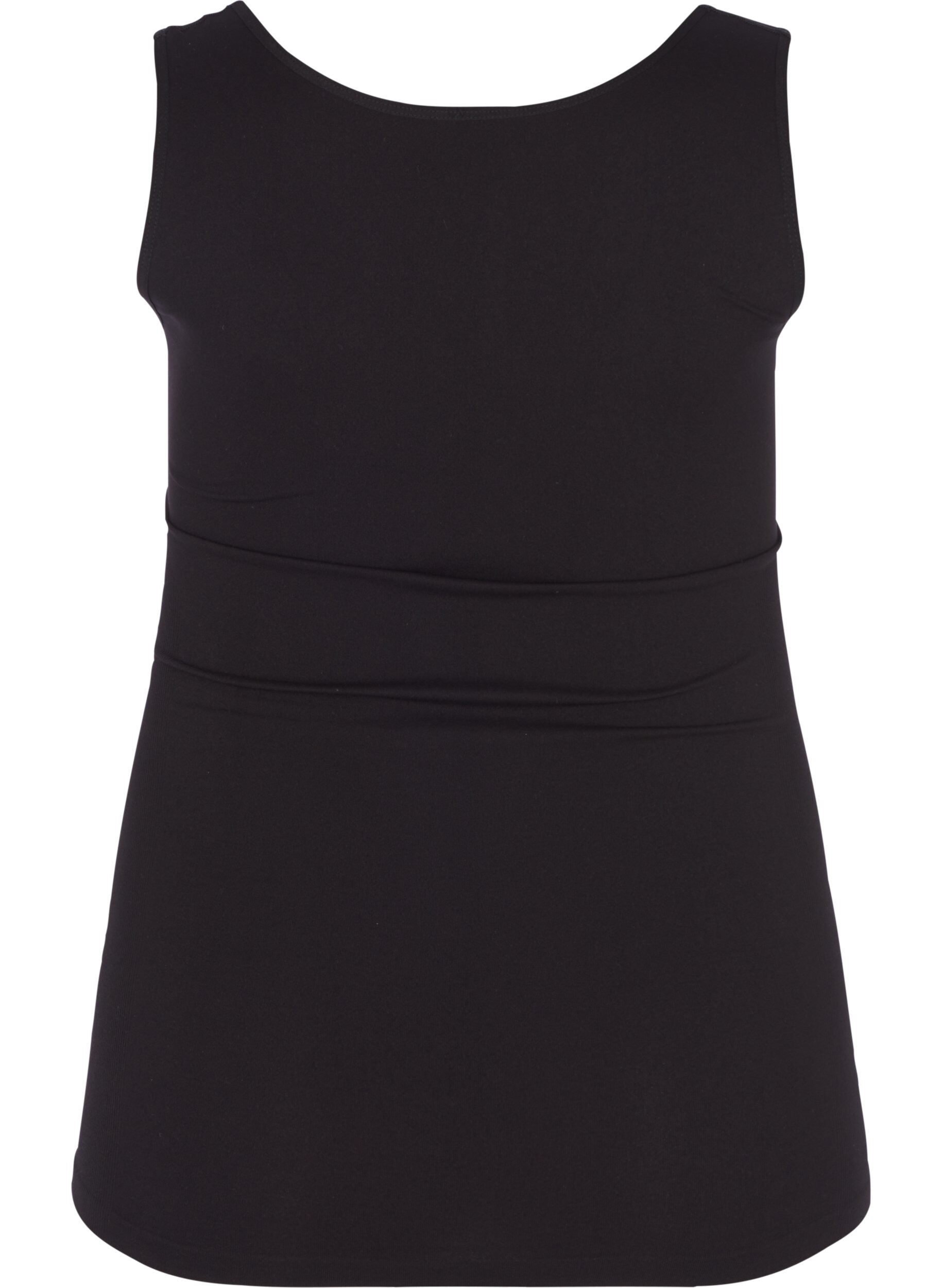 Zizzi Seamless top, Black, Packshot image number 1
