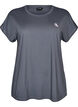 Ensfarvet tr&aelig;nings t-shirt, Gr&aring;, Packshot image number 0