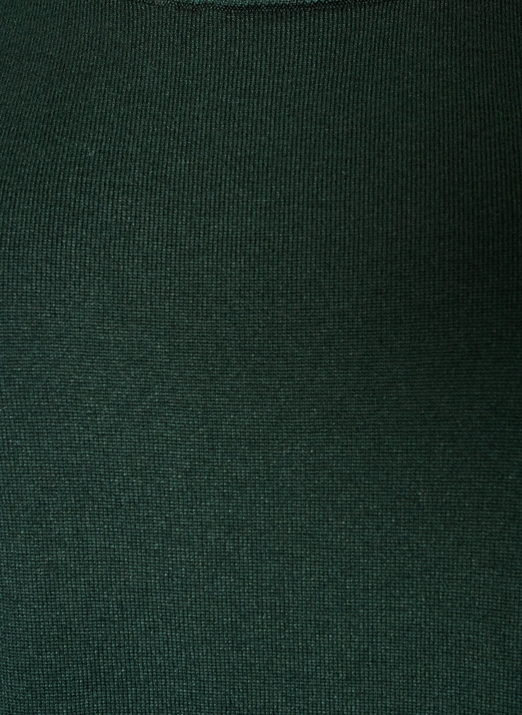 ZizziFinstrikket bluse med korte &aelig;rmer, Gr&oslash;n, Packshot image number 2