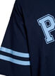 Kort t-shirtkjole med sporty detaljer, Bl&aring;, Packshot image number 4