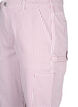 Stribede cargo jeans med straight fit, Rose White Stripe, Packshot image number 2
