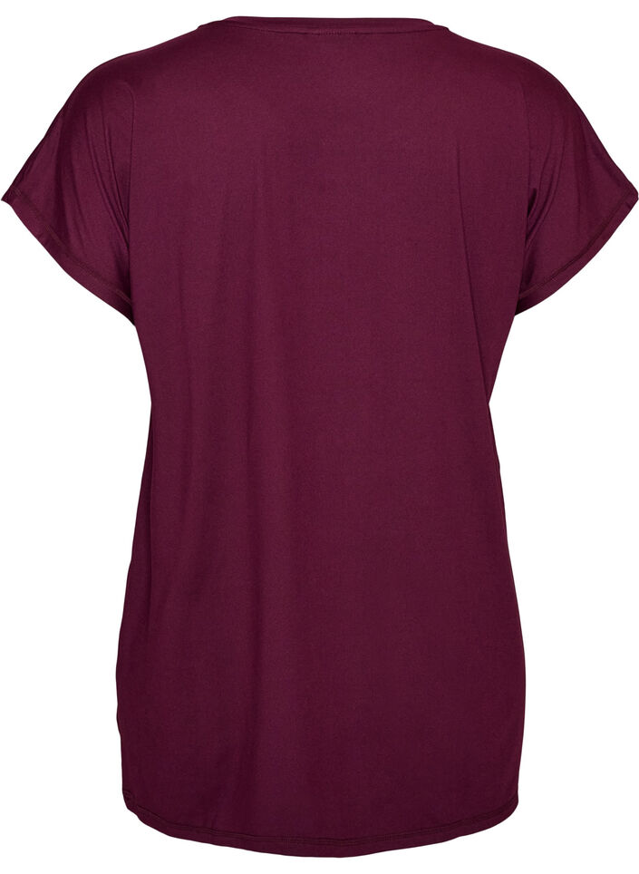 Lang tr&aelig;nings t-shirt, Lilla, Packshot image number 1