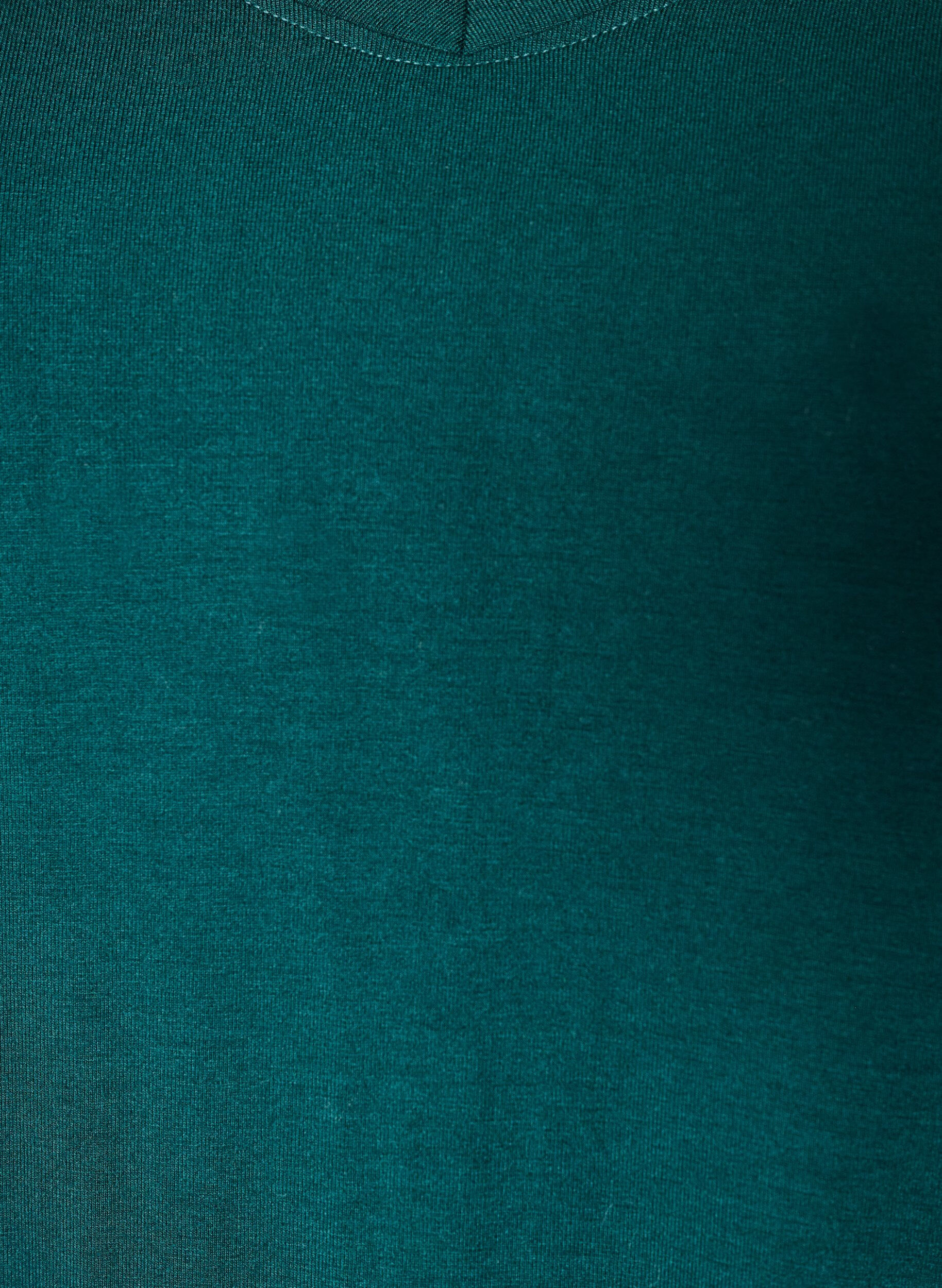 ZizziBasis T-shirt i viskose med V-hals, Gr&oslash;n, Packshot image number 2