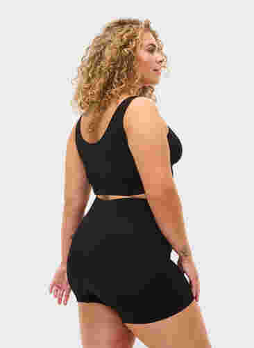 Seamless shorts med regulær talje , Black, Model image number 1