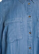 Mellemlang skjortekjole i bl&oslash;d lyocell-denim, Bl&aring;, Packshot image number 2