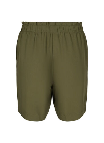 Løse shorts i viskose, Ivy Green, Packshot image number 1