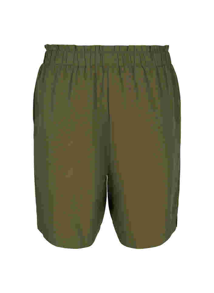 Løse shorts i viskose, Ivy Green, Packshot image number 1