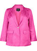 Tone-i-tone jacquard blazer i viskose, Rose Violet, Packshot image number 0