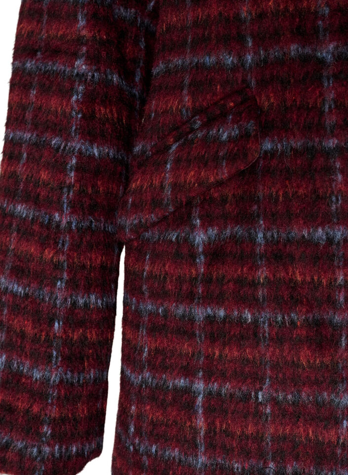 Ternet jakke med lommer, R&oslash;d, Packshot image number 3