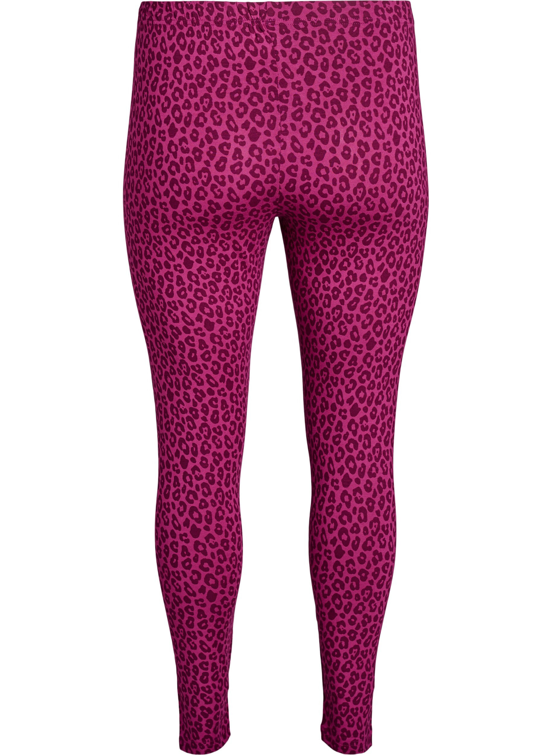 Zizzi Ankellange leggings i viskose, Lyser&oslash;d, Packshot image number 1