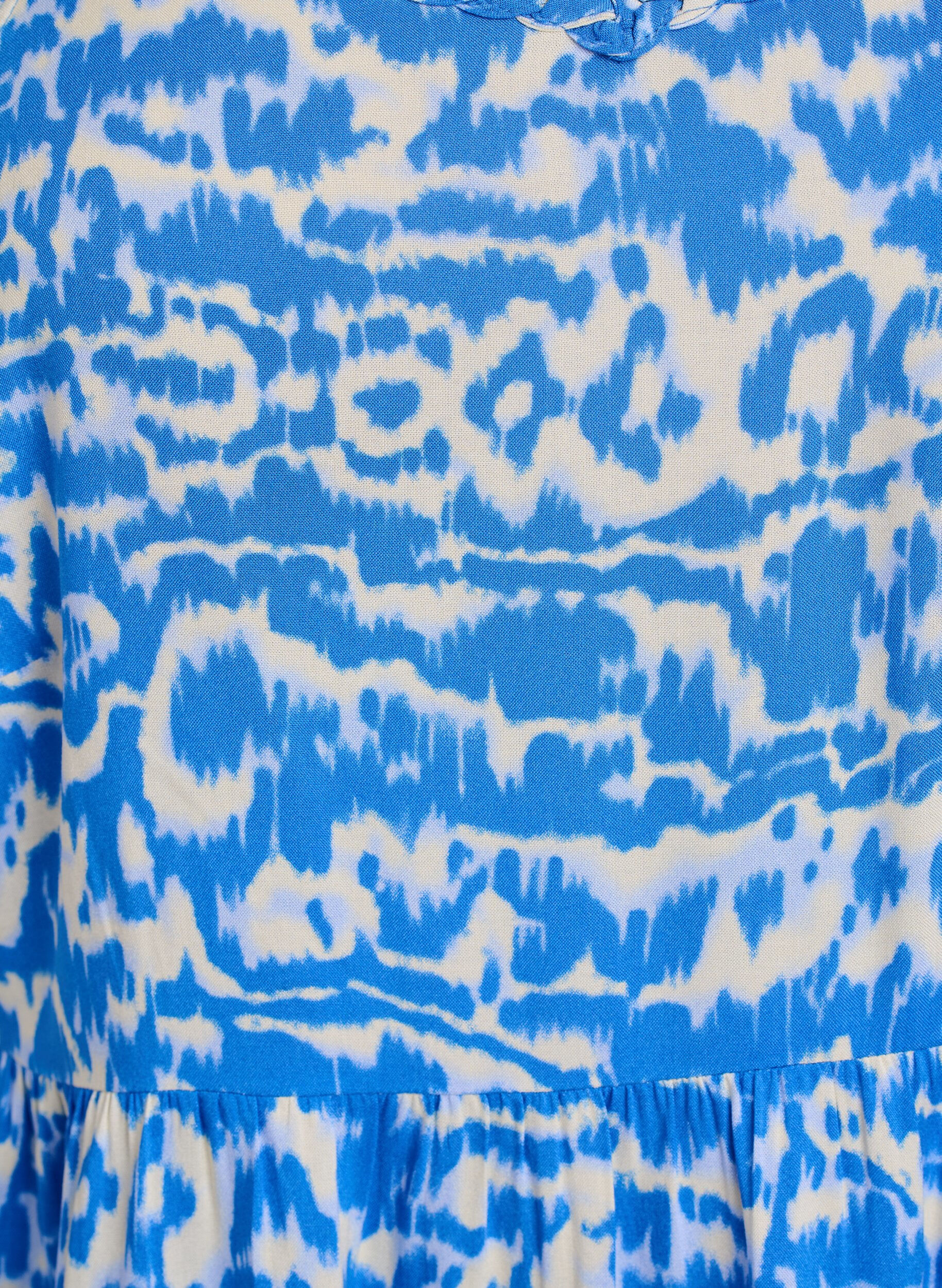 Zizzi Midi stropkjole med smock bagp&aring;, Bl&aring;, Packshot image number 2