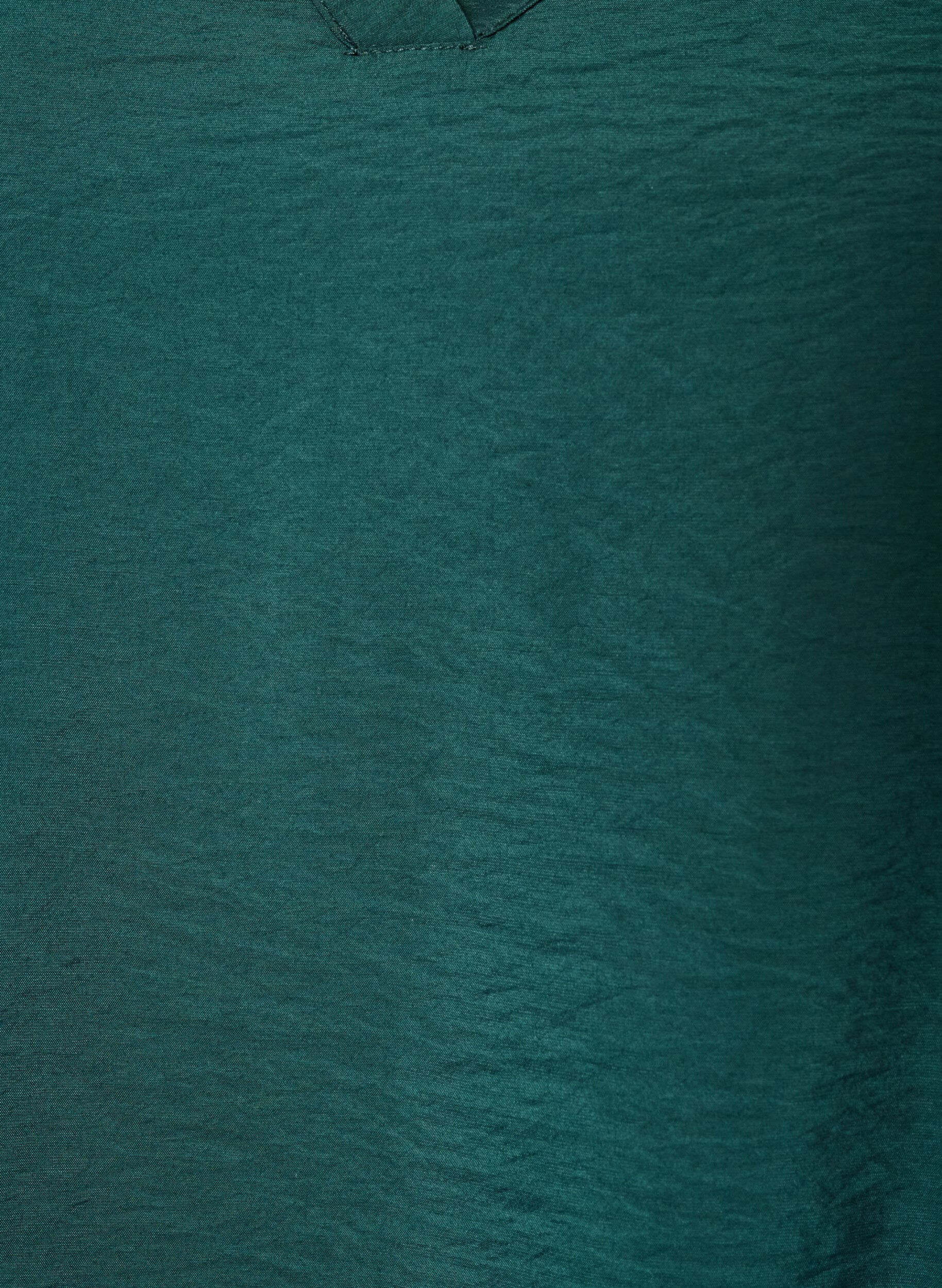 ZizziBluse med balloneffekt og chiffondetaljer, Gr&oslash;n, Packshot image number 2