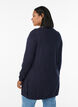 Lang strikcardigan i viskosemix, Bl&aring;, Model image number 2