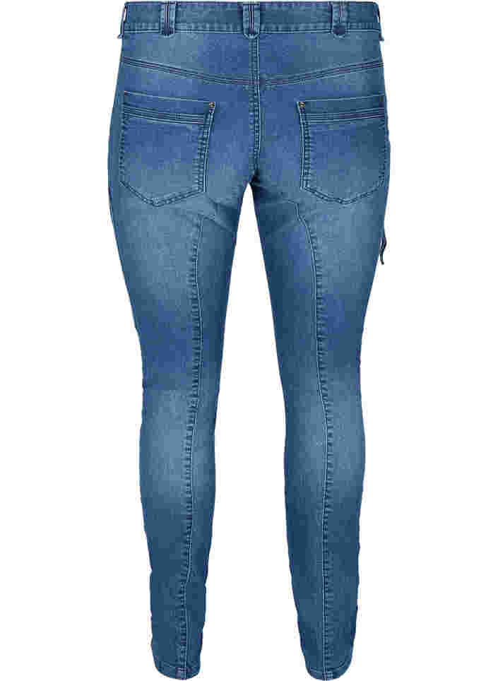 Ekstra slim fit Sanna jeans, Blue denim, Packshot image number 1