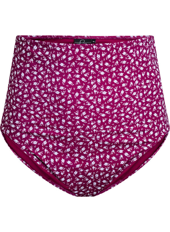 Ekstra HøJtaljet Bikini Trusse Med Blomsterprint