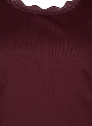 Tætsiddende bluse med blondekant, Port Royal, Packshot image number 2