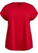 Kort&aelig;rmet t-shirt i bomuldsblanding, R&oslash;d, Packshot image number 0