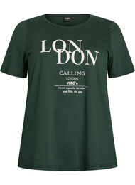 T-shirt med motiv, Gr&oslash;n