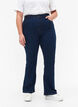 H&oslash;jtaljede jeans med bootcut, Bl&aring;, Model image number 2
