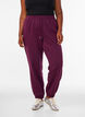 Sweatpants med h&oslash;j talje og bindeb&aring;nd, Lilla, Model image number 2
