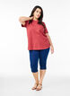 Basis t-shirt i bomuld med rund hals , R&oslash;d, Model image number 1
