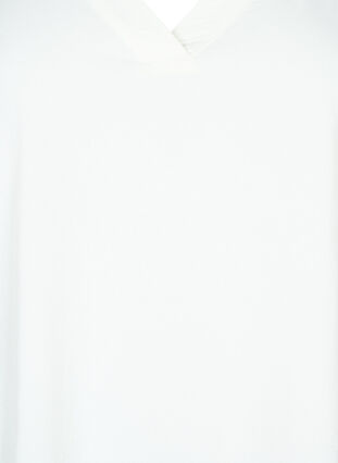 A-shape tunika med 3/4 ærmer, Bright White, Packshot image number 2