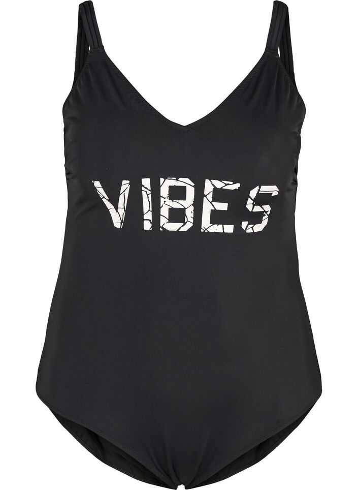 Badedragt, Black, Packshot image number 0