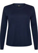 Lang&aelig;rmet basis T-shirt med rund hals, Bl&aring;, Packshot image number 0