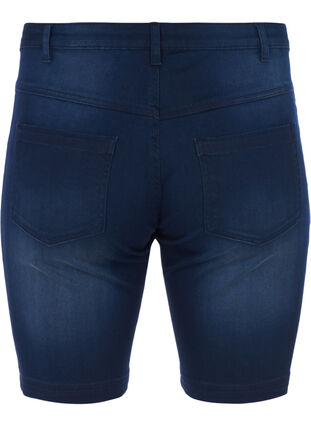 Slim fit Emily shorts med normal talje, Blue denim, Packshot image number 1