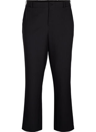 Bukser med lommer og lige ben, Black, Packshot image number 0