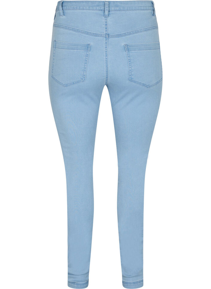 Super slim Amy jeans med h&oslash;j talje, Ex Lt Blue, Packshot image number 1