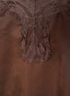 Satinkjole med blonde og asymmetrisk kant, Brun, Packshot image number 2
