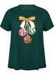 Jule t-shirt i &oslash;kologisk bomuld, Gr&oslash;n, Packshot image number 0