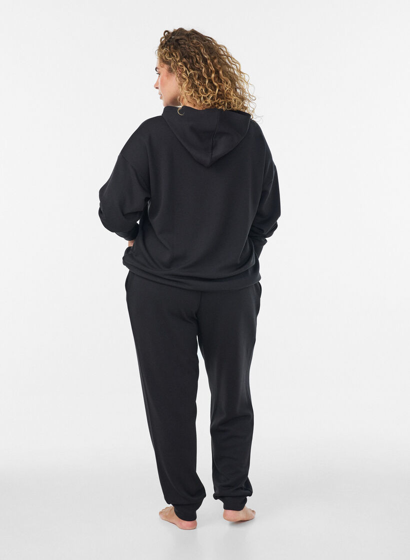 H&aelig;ttetr&oslash;je i jersey, Sort, Model image number 2