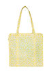 Shoppingbag med lynl&aring;s, Gul, Packshot image number 0