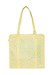 Shoppingbag med lynl&aring;s, Gul